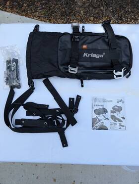7020-8005-05 Kriega Us-5 Drypack - Plus Ducati Kit And Bungee Cargo Net Free Shipping