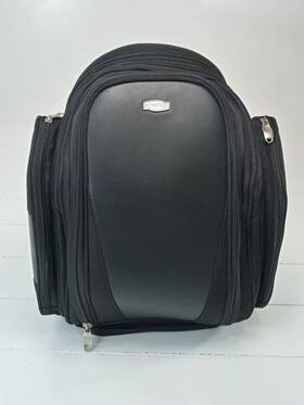 4147 Kuryakyn Mini Gran Tour Motorcycle Bag Backpack Sissy Bar Black Expandable