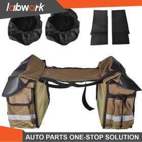 Tl19379q Labwork L R Motorcycle Side Saddle Bags Baggage Bag Brown Universal