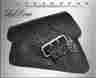 Lfsbl05 Sportster Harley Davidson Harley-davidson Larosa Black Alligator Emboss Leather Side Strap Left Saddlebag