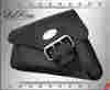 Lfsbl09t Sportster Harley-davidson Larosa Harley Solo Strap Black Ostrich Emboss Leather Left Saddlebag