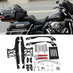 Luck000308 Lids Latch Set Cover Fit For Harley-davidson Saddlebag Hardware Kit 14 22