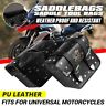 Lob8113279 Pair Universal Motorcycle Pu Leather Saddlebags Side Storage 8084173340073