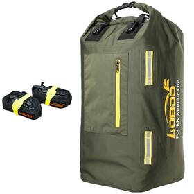 Bwb30-mg Loboo 30l Motorcycle Travel Foldable Expansion Waterproof Bag Outer Mesh Zipper Pocket