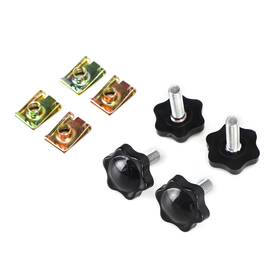 M502-029-sil Madhornets Saddlebag Lever Lock Bolts And Nuts Set Silver Fits For Glide King Touring 96-19
