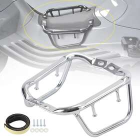 M516-b067-sil Madhornets Chrome Floor Board Rack Side Support For Vespa Primavera Sprint 50 125 150
