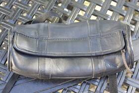 Rp36 Mascorro Leather Motorcycle Barrel Front Fork Tool Bag