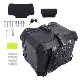 1475122 Menbager Waterproof Trunk Luggage Storage Case With Safety Lock Motorcycle Top Box 45l