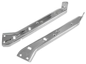 26734 Mid Usa Chrome Saddlebag Support Brackets 1985-2008 Harley Touring Models