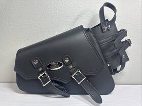 Mp8600 Milwaukee Leather Motorcycle Single Side Swing Arm Bag - Bottle Pvc Tall Slanted Luggage