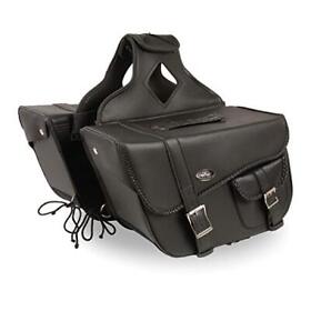 Sh665zb Milwaukee Leather Black Large Braided Zip Off Pvc Throw Over