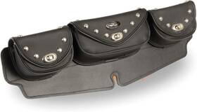 Sh671 Milwaukee Leather Shaf International Black Large 3 In 1 Pvc Windshield Bag