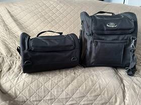 Sh680 Milwaukee Leather Large Black Textile Motorcycle Sissy Bar Travel Bag