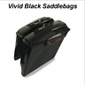 Mk-0401014-bs-set Mzkj Vivid Black Stretched Saddlebags For Harley Road King Street