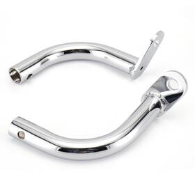 Mokhfzg016 Mokitdora Chrome Saddlebag Guard Eliminator Brackets Support For Road King Glid