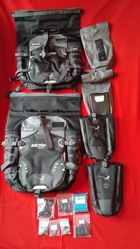 Lg-c-bp35-v2.5 Moskomoto Mosko Moto New Backcountry 35l Pannier Kit V2.5 2 Aux Pox Pockets 5l