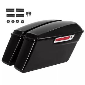 Mosm000006018 Vivid Black New Hard Saddlebags Bags Fit For Harley Road Glide King 94-2013