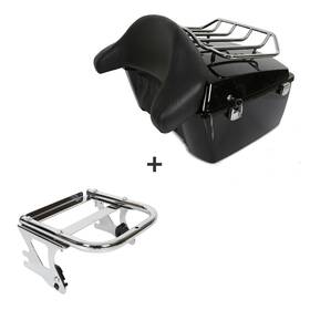 Mosm000006071 King Pack Trunk Mount Rack For Harley Touring Road Street Glide Flhx 97-08