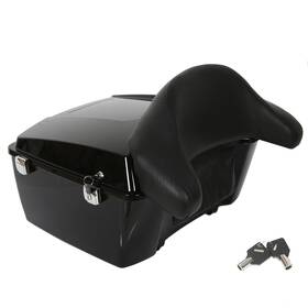 Mosm000006078 For Harley Davidson Touring Models 97-13 King Luggage Trunk With Backrest Key 13.7 Inch