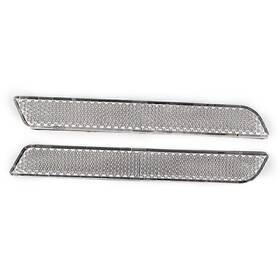 Moto Efg 550730178086 Saddlebag Latch Cover Reflectors Silver For Harley Touring Flhr Fltr Flhx 2014