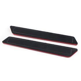 Moto Efg 550730264796 Saddlebag Latch Cover Reflectors Black For Harley Touring Flhr Fltr Flhx 2014-up