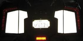 Rk-50 Moto Equip Side Bag Black Reflective Vinyl 3m Tape Kit For Bmw K1600b Bagger