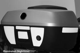 Rk-17 Motoequip Black 3m Reflective Vinyl Tape Kit For 49l Bmw Top Case