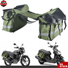 Ber290730 Motorcycle Bike Saddlebags Canvas Travel Pannier Luggage For Sportster Yamaha