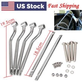 Motorcycle Refit Saddlebag Side Support Bar Bracket Kit For Harley Yamaha Us