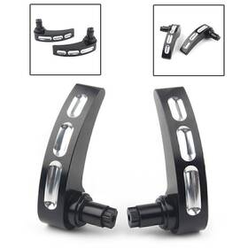 Motorshop 77us 436952152186 Cut Saddlebag Lid Lifter Latch Levers For Harley Road Glide 2014-2017 Black Usa