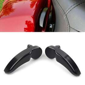 Motorshop168 310007913938 Blk Hard Saddlebag Latch Lever Lid Lifter For Harley Street Glide 14-22
