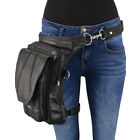 Mp8896 Milwaukee Leather Large Conceal Carry Black Thigh Bag 192359048823