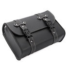 Mpbb0001bkus-688-0 Motorcycle Pu Leather Tool Roll Saddle Bag Luggage 699993952306