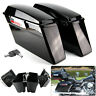 Mrp-017001-hl Mrp Hard Saddle Bag Saddlebags For Harley Touring Road King