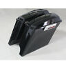 Mt-0401014 Mt-0401014-b-set Zxmt Black Stretched Extended Hard Saddlebags For Harley Touring Road