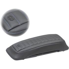 77637sb Mustang Saddlebag Lid Cover - Deluxe Black/sky Blue