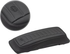 77637gm Mustang Seats Saddlebag Lid Covers Deluxe Gunmetal Stitch #77637gm Harley Davidson