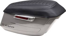 Mustang Seats 88404gm Deluxe Touring Saddlebag Lid Covers Gunmetal Stitch #88404gm