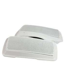 Sp-l-012-p Mutazu Saddlebag Triple 3 Speaker Lids For 93-13 Hd Harley Touring Bagger White