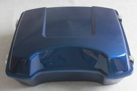 Tp4-sb Mzy Moto Superior Blue Chopped Tour Pack Pak Trunk For Harley Touring 1993-2013