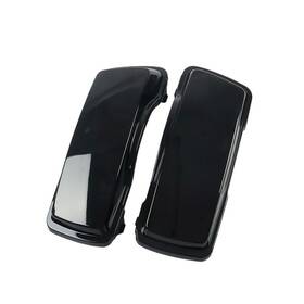 Wb-hl1584-002 Mzy Moto #lio Vivid Black Saddlebag Lids For Harley Touring Electra Street Road Glide 94-2013