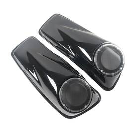Wb-hl1584-011 Mzy Moto #lio 6.5 Saddlebags Speaker Lids For Harley Touring Street Road Glide 2014-2024 Black