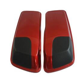 Cs3-co Mzyparts #zs01 Candy Orange 5x7 Inch Saddlebag Speaker Lids For 2014 - 2021 Harley Touring Models