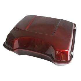 Tp4-vrs Mzyparts #zs01 Velocity Red Chopped Tour Pack Pak Trunk For 1993 - 2013 Harley Touring Models