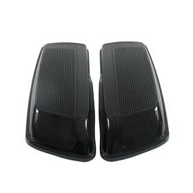 Wb-hl1584-010 Mzyparts #bri Black Dual 6x9 Inch Speaker Lids For Harley Touring Street Glide Road 2014