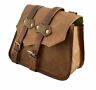 N-a Genuine New Leather Motorcycle Saddle Bag Brown Pouch Tool Luggage
