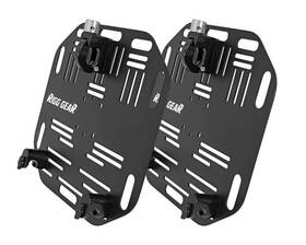 Nelson-rigg 718943000758 Quick Release Saddlebag Plates Black