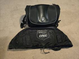 Nelson-rigg Nr-210 Motorcycle Backrest Rack Bag Route 1 Daytrip Black With Cover
