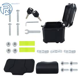 815157 Netuera 45l Motorcycle Hard Trunk Aluminum Rear Luggage With Backrest And Mounting Plate