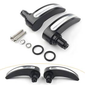 Newyoutube 420012538191 Race Saddlebag Lid Lifter For Harley Touring Road King 14-18 Flt Black Us